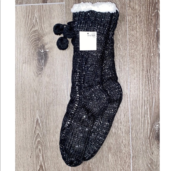NWT MIXIT THICK KNOT SLIPPER SOCKS - Picture 1 of 6